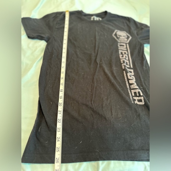 Diesel Power Small Black Linear Graphic Skull Short Sleeve Cotton Blend Tee. - Picture 4 of 8